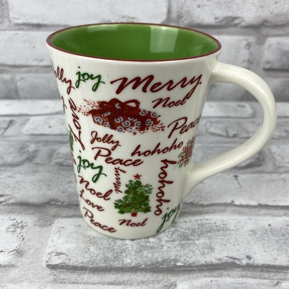 Starbucks Christmas 2007 Holiday Words Coffee Cup